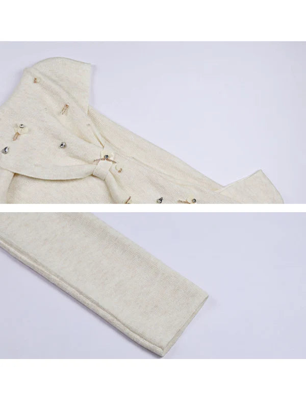 Embellished Knit & Tulle Skirt Set