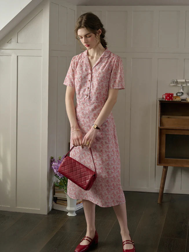 Blossom Collar Day Dress