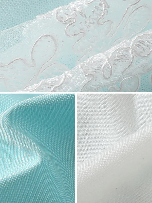 Enchanted Blue Lace Fairytale Gown