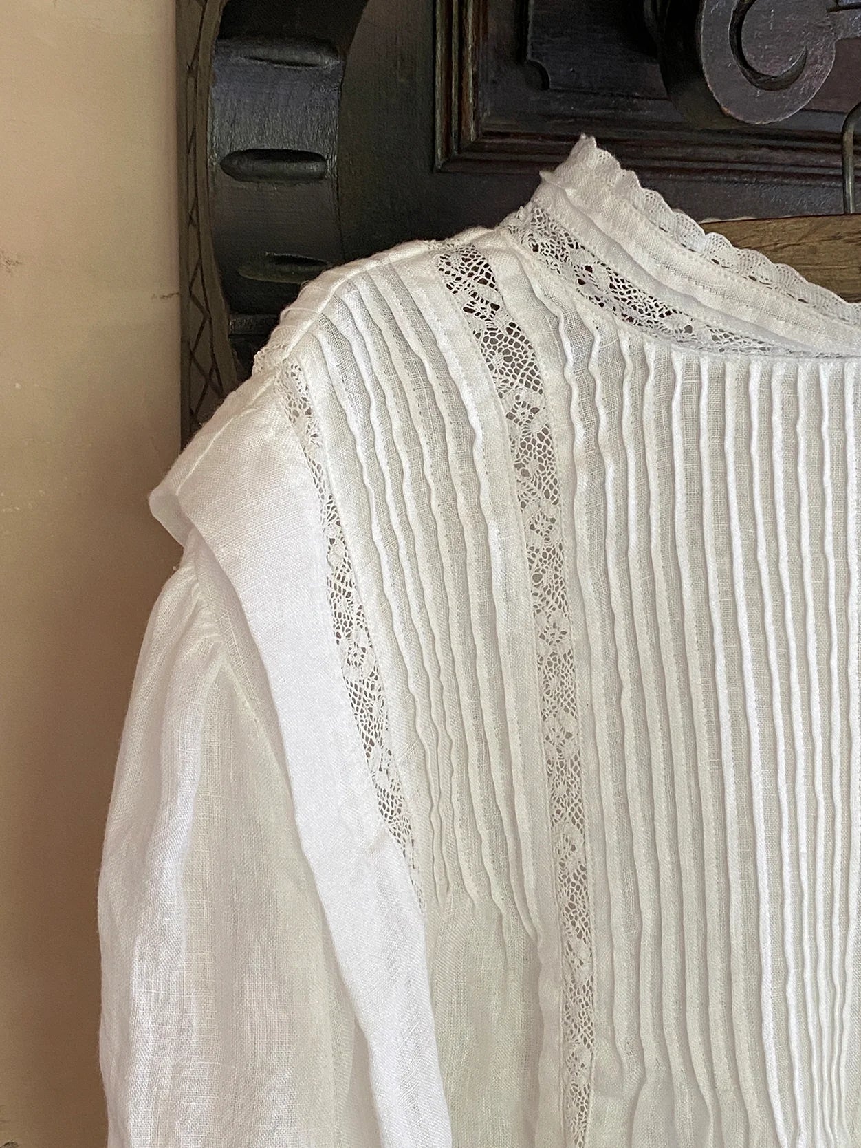 Vintage Linen Lace Blouse