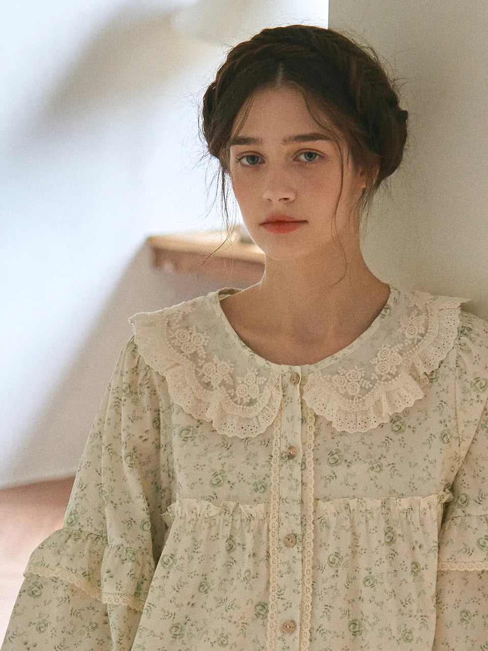 Green Garden Morning Gown