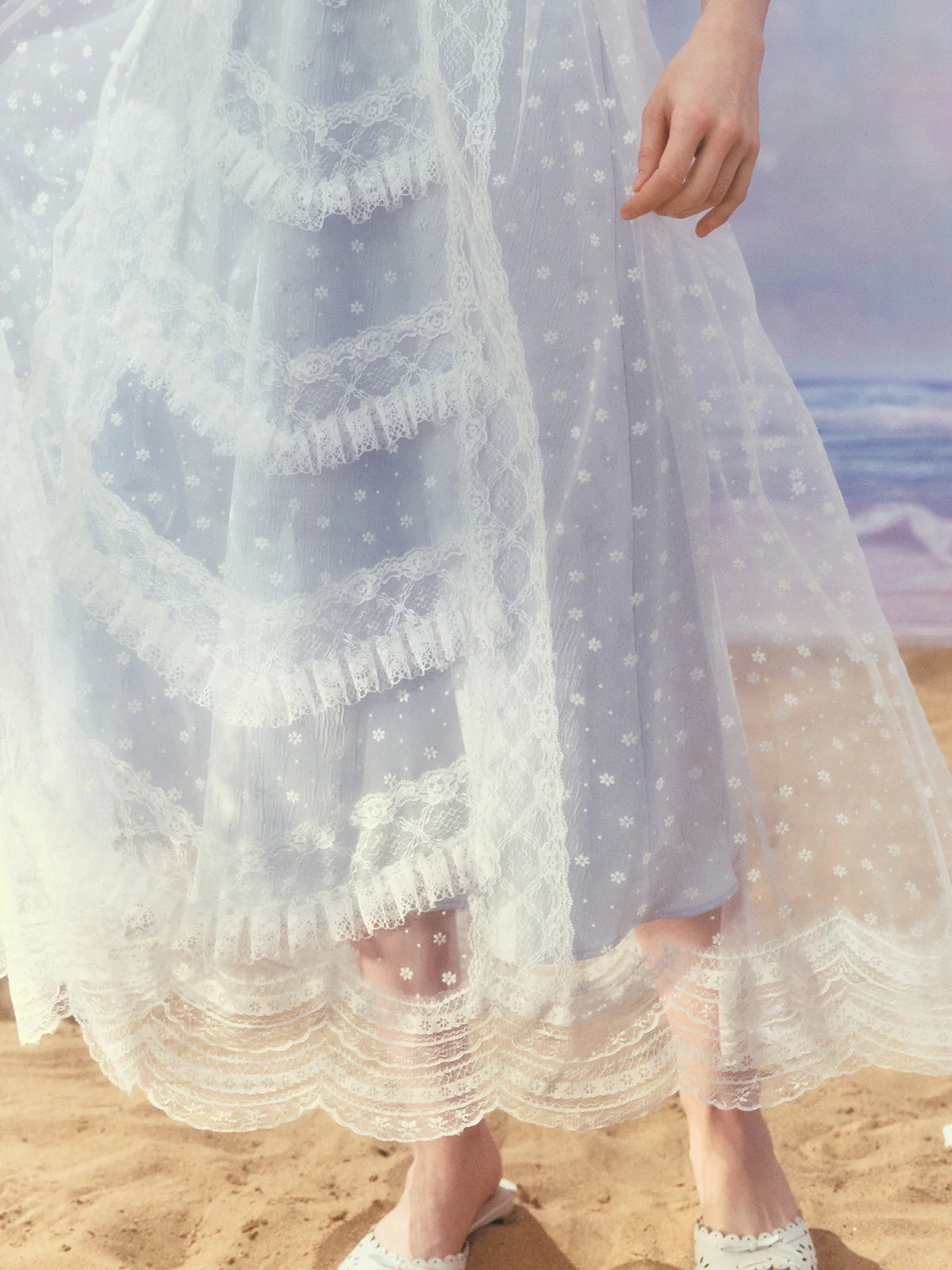 Ethereal Princess Vintage Lace Dream Dress