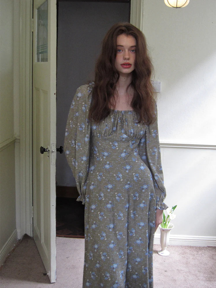 Moonlit Meadow Floral Dress