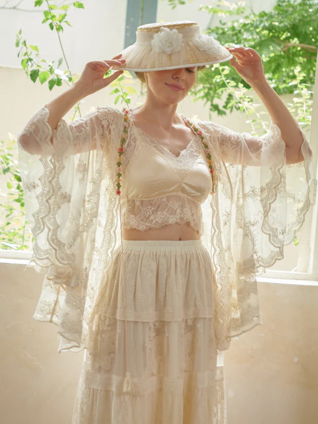 Blooming Lace Garden Shawl