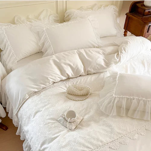 Snow Rose Dream Bedding Set
