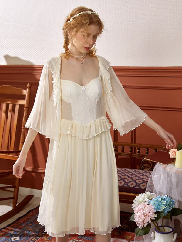 Light Yellow Princess Frill Loungewear