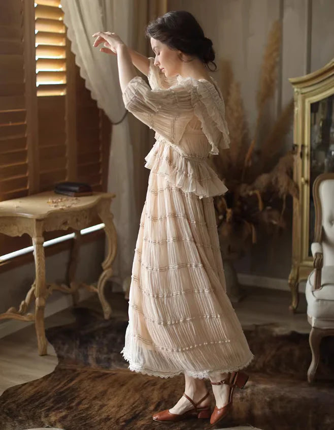 Victorian Grace Light Pink Dress