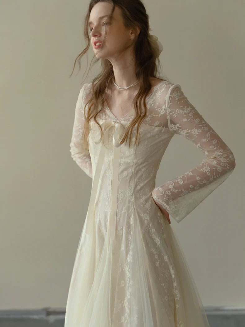 Embroidered Lace Princess Dress