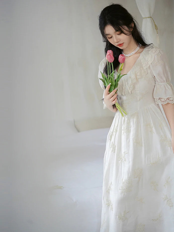 Whispers of Elegance Tencel Lace Dress