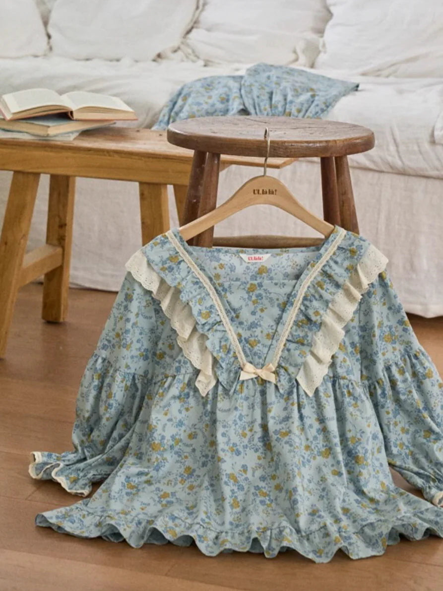 Morning Garden Cotton Pajama Set