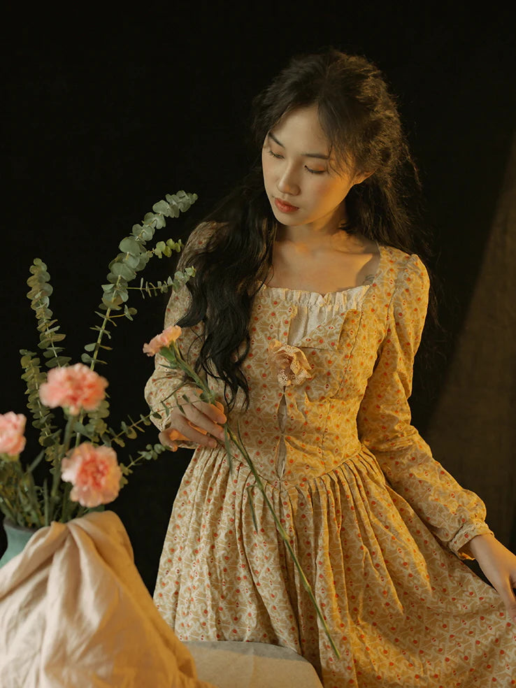 Lillian's Yellow Frill Dress