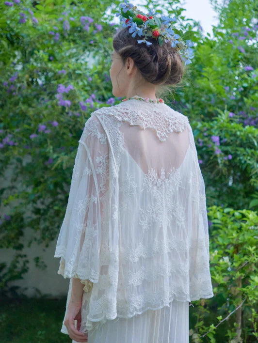 Blooming Lace Garden Shawl