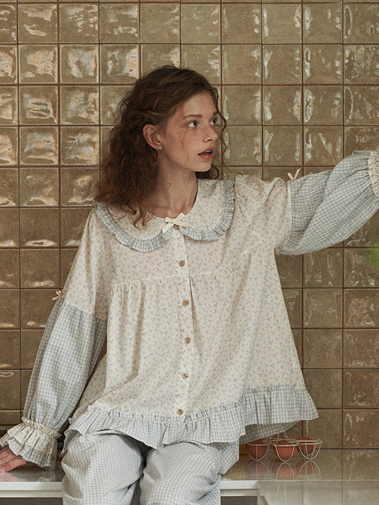 Whispering Meadow Patchwork Pajama Set