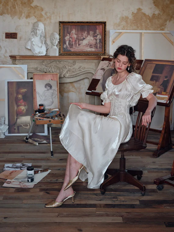 Ivory Muse Corset Dress