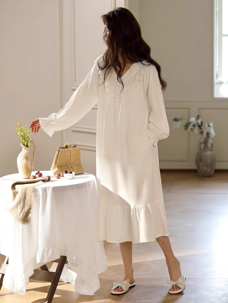 Modal Cotton Ivory Nightgown
