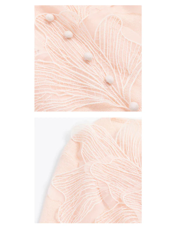 Delicate Ruffled Fairy Floral Cardigan