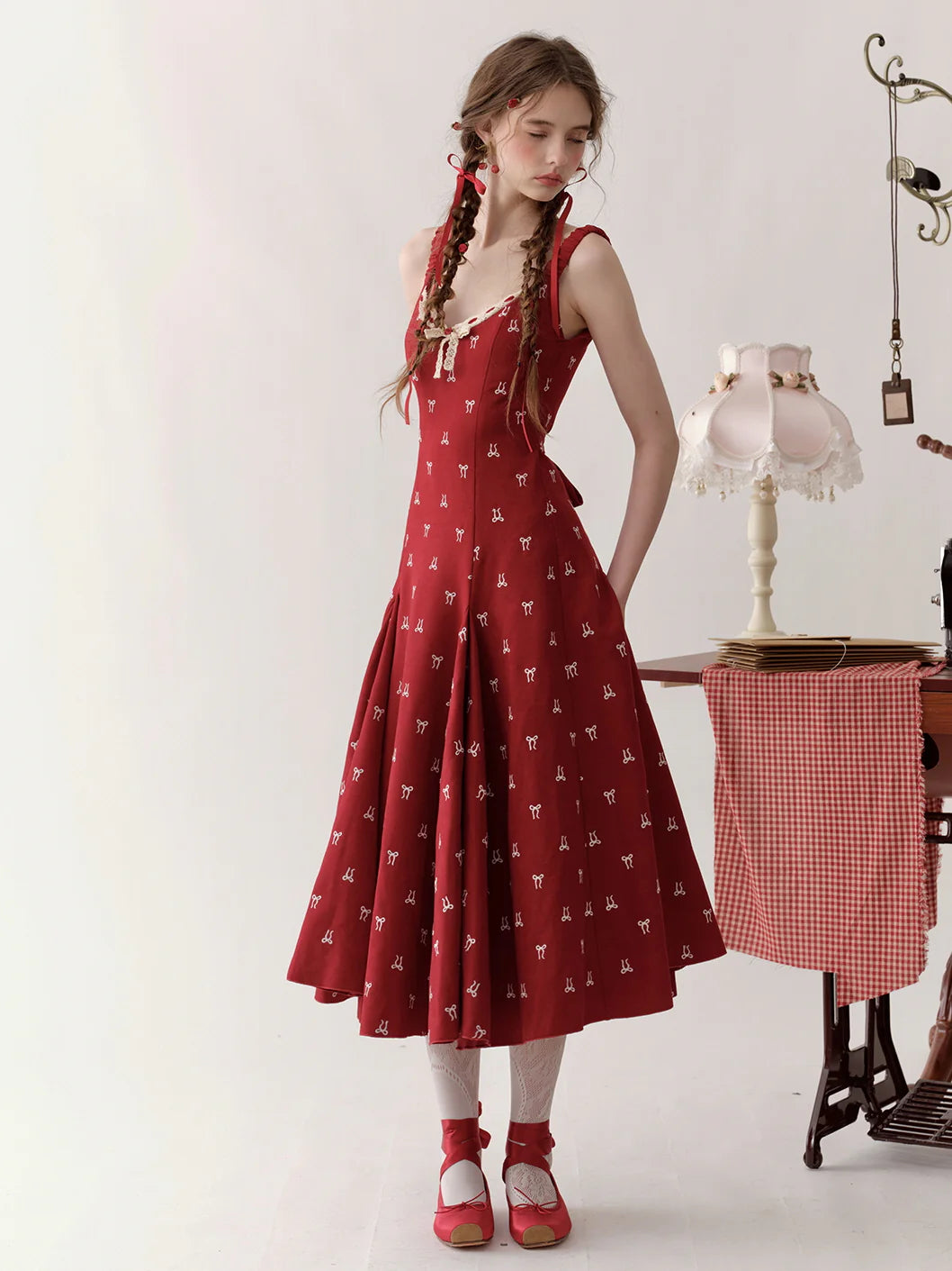 Cherry Blossom Vintage Bow Dress