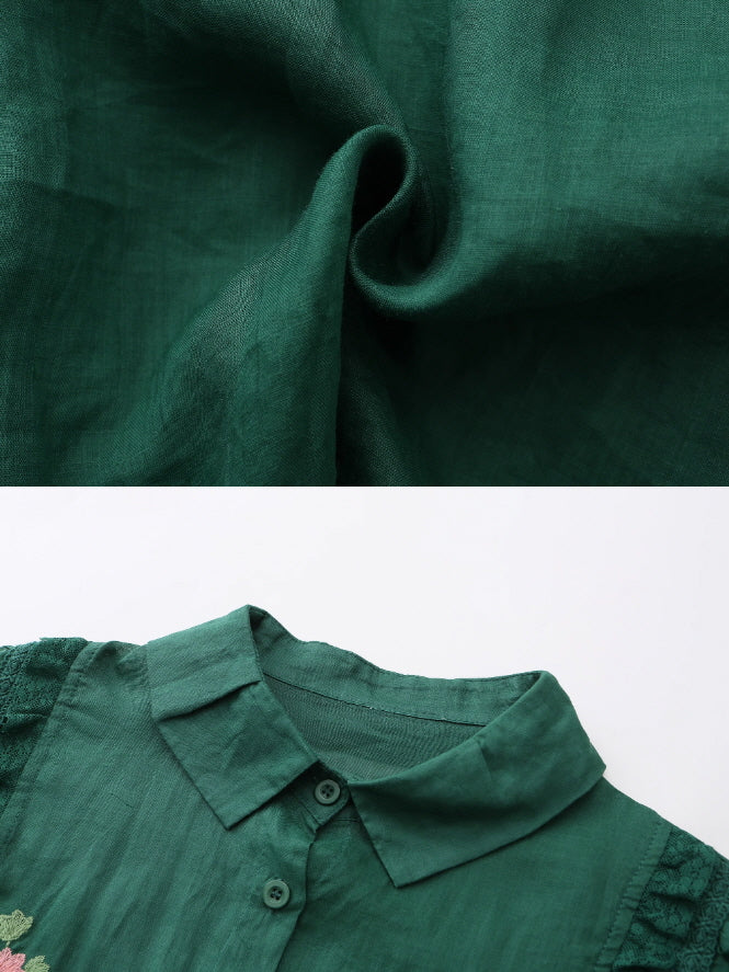 Blooming Petals Embroidered Blouse