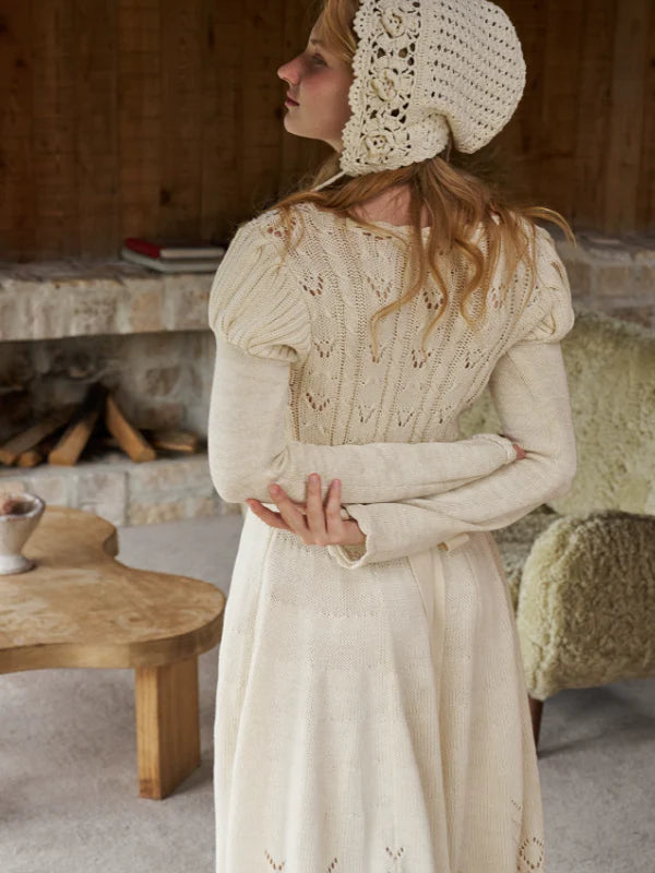 Enchanted Rose Vintage Knit Dress