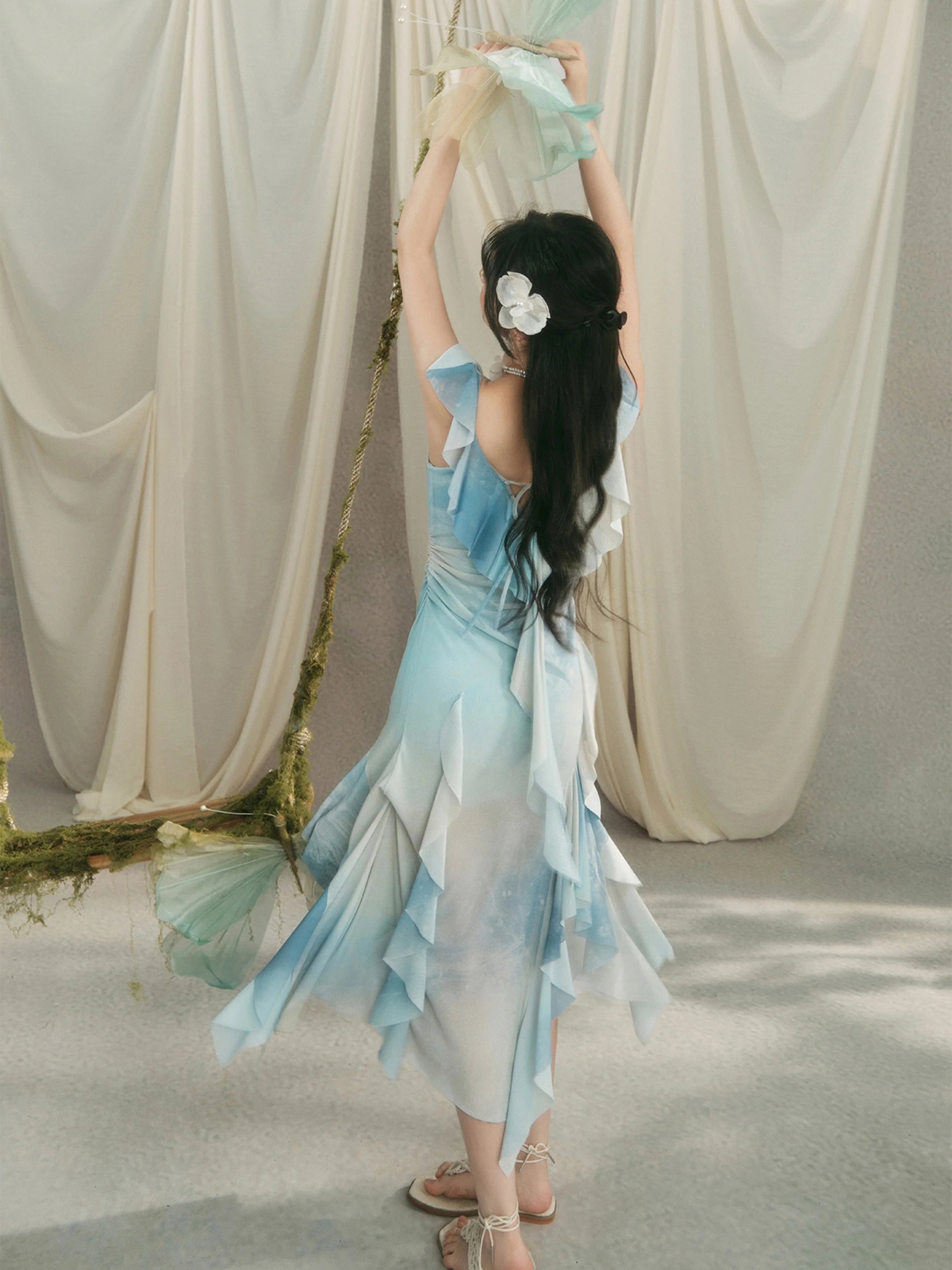 Celestial Blue Fairycore Dress