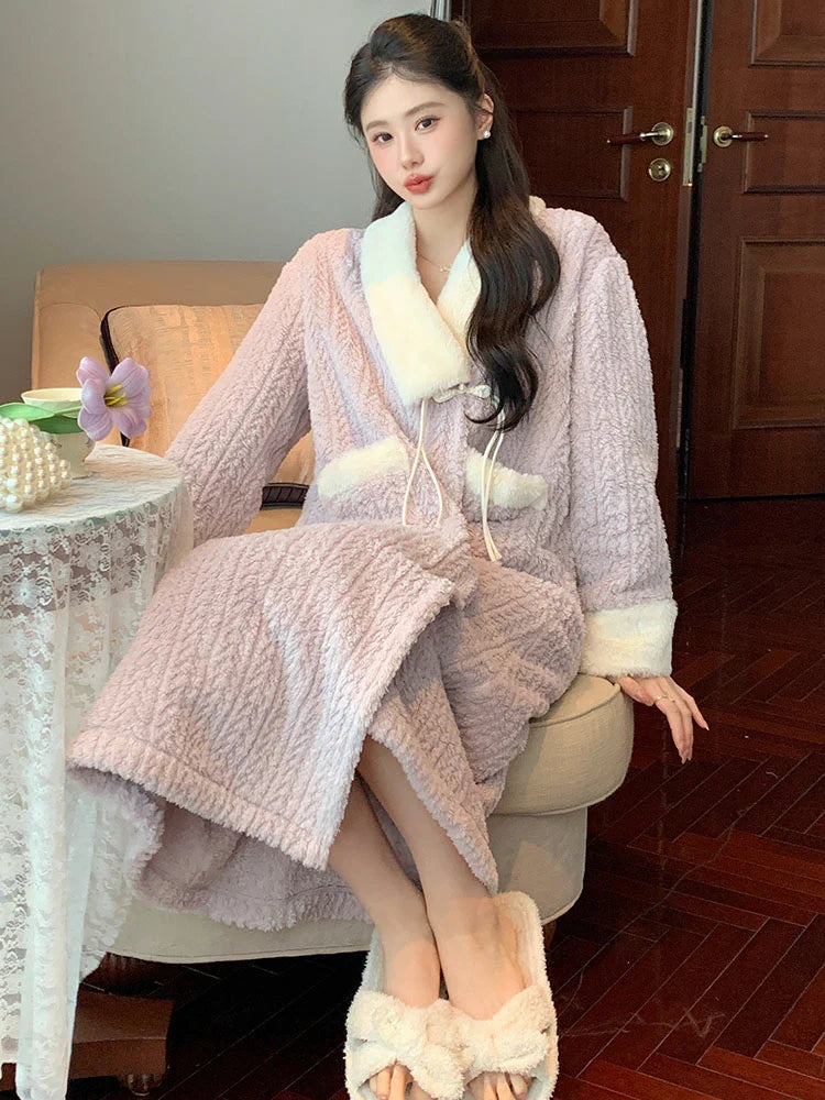 Cozy Velvet Winter Robe