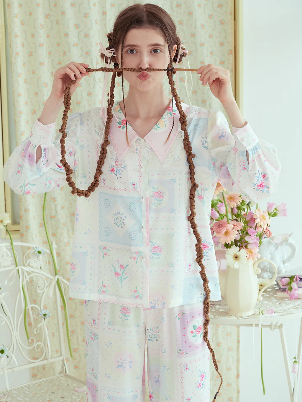 Pastel Patchwork Pajama Loungewear