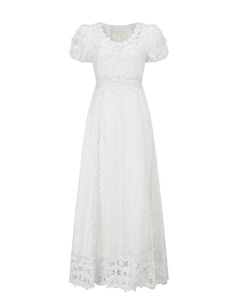 Royal Court Lace Cutout Gown