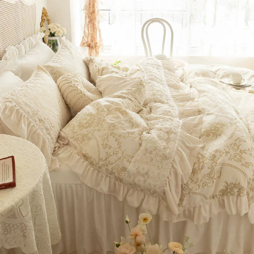 Dreamy Winter Velvet Bedding Set