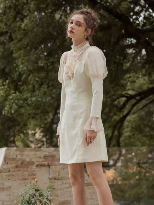 Dreamy Ivory Lace Fairy Dress