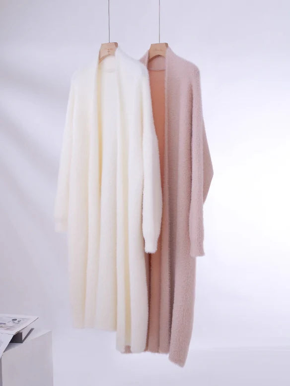Cozy Cloud Open-Front Longline Cardigan