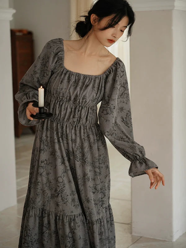 Autumn Whisper Corduroy Dress