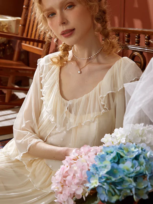 Light Yellow Princess Frill Loungewear