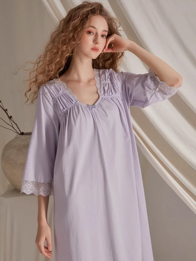 Serenade Lace-Trimmed Nightgown
