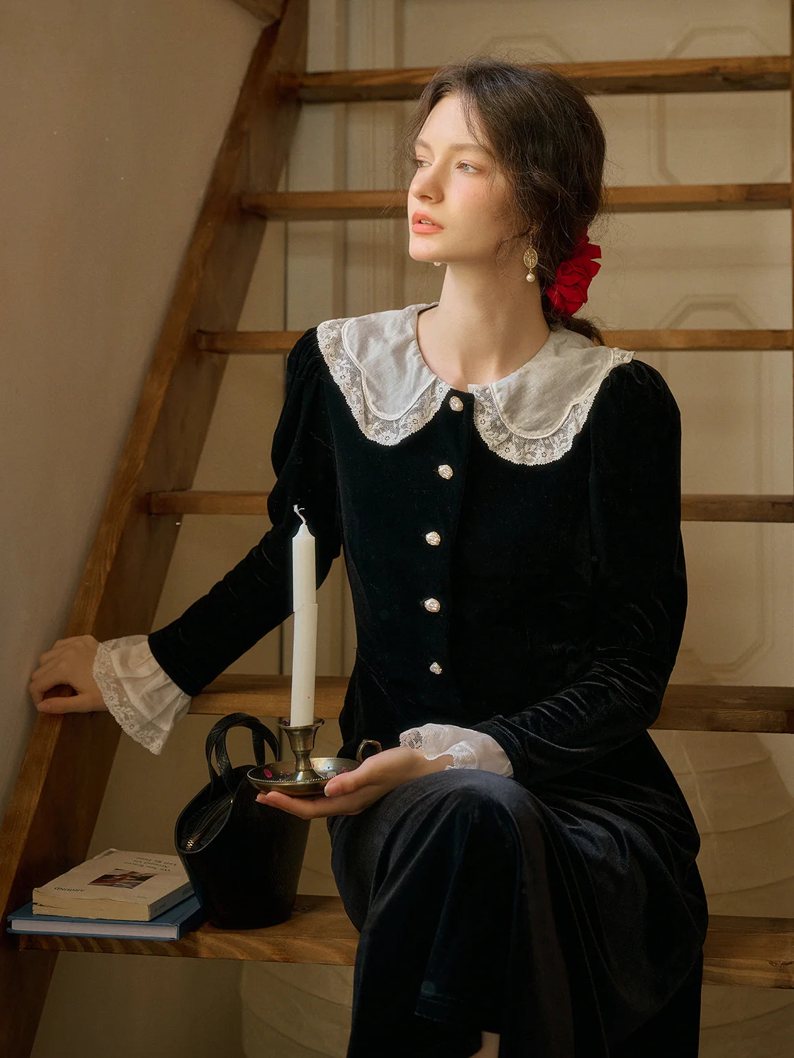 Velvet Romance Vintage-Inspired Dress