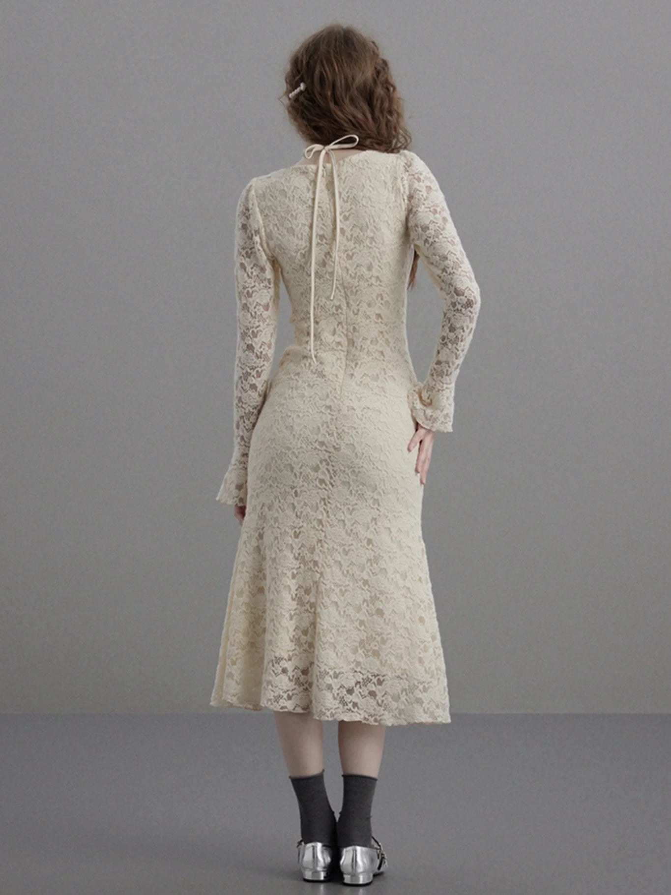 Romantic Lace Long Sleeve Dress