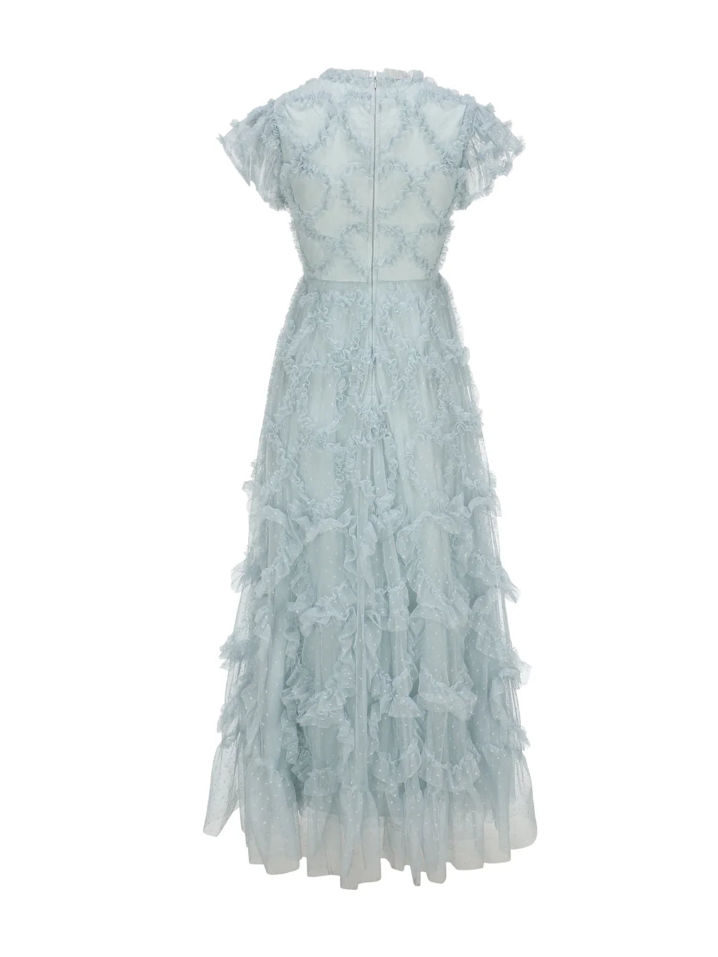 Light Blue Princess Ruffle Garden Dress