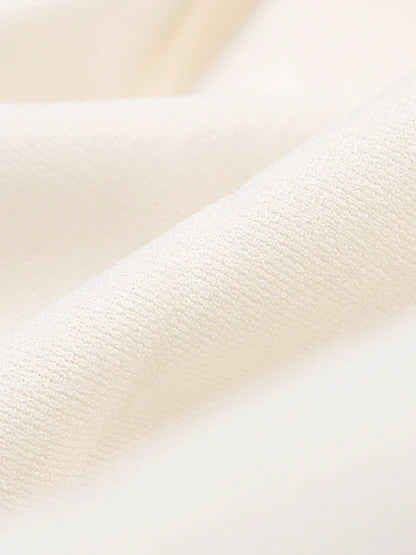 Classic Pleated Autumn White Skirt