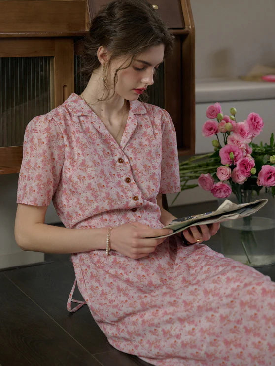 Blossom Collar Day Dress