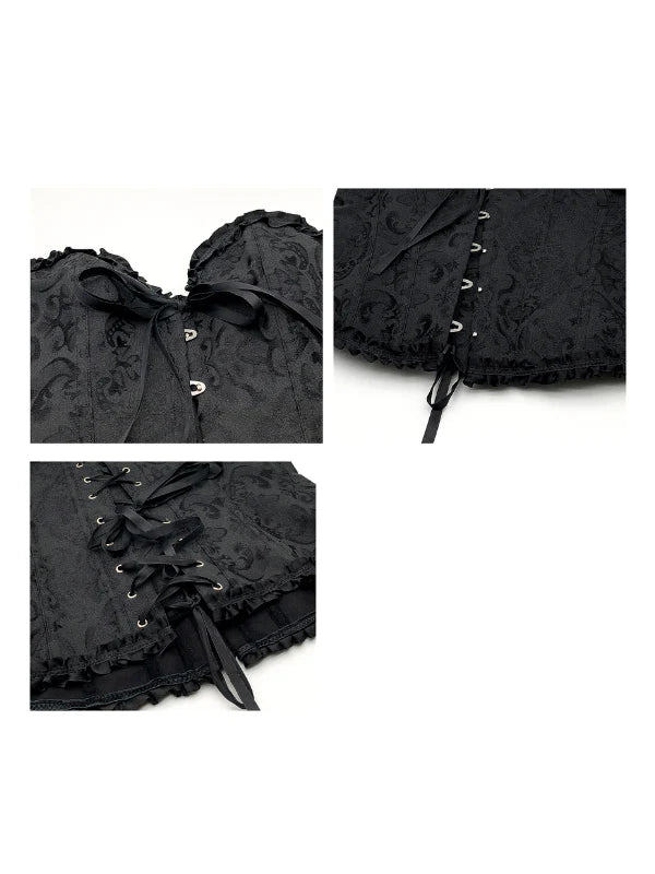 Midnight Baroque Corset & Ruffle Skirt