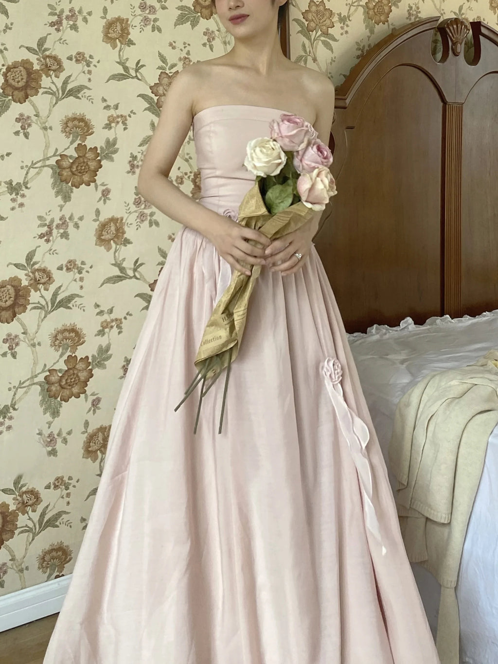 Ethereal Rose Corset Gown