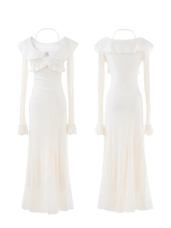 Princess Ruffle Lace Elegance Gown