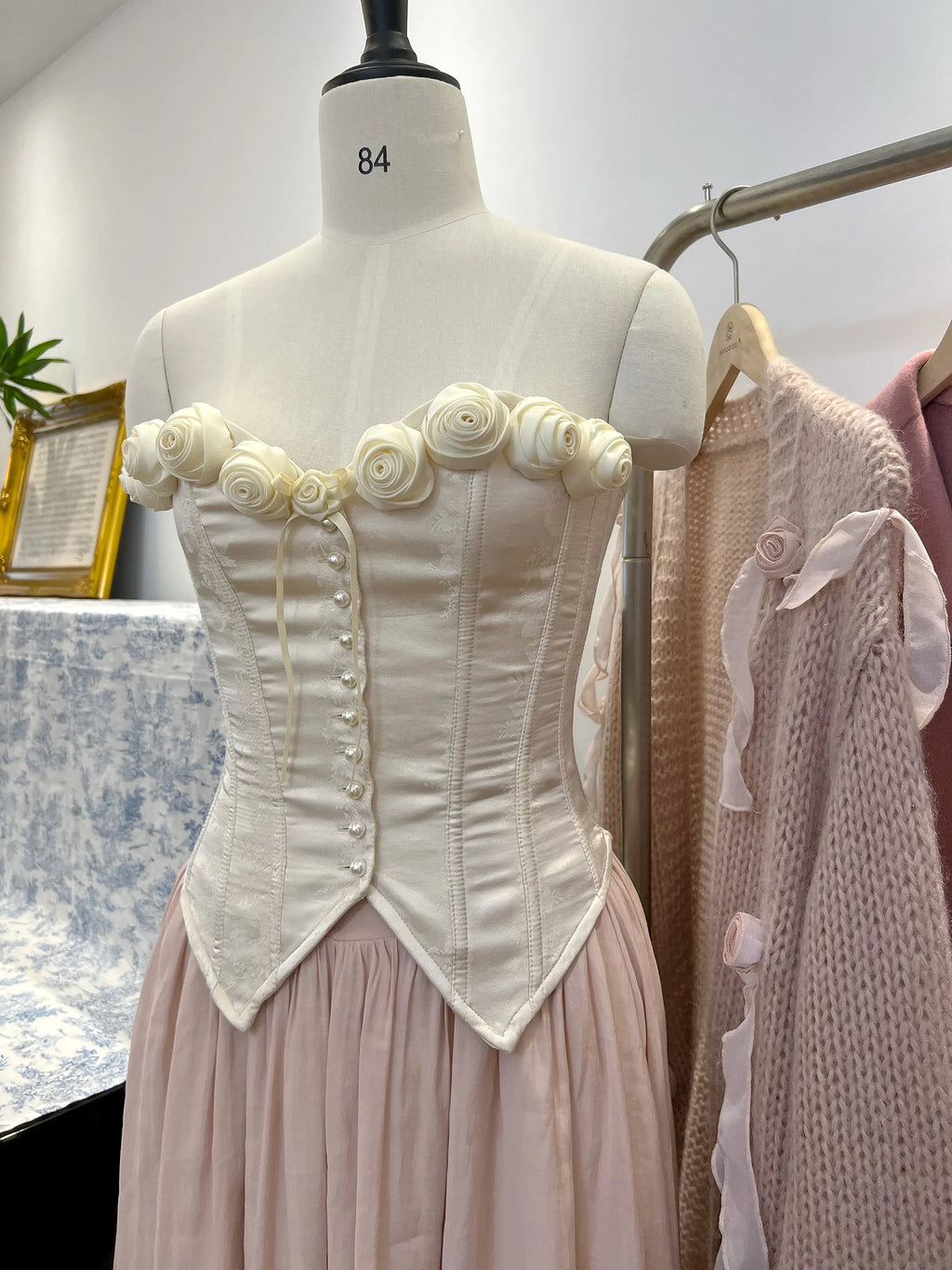 Rose Blossom Herringbone Corset