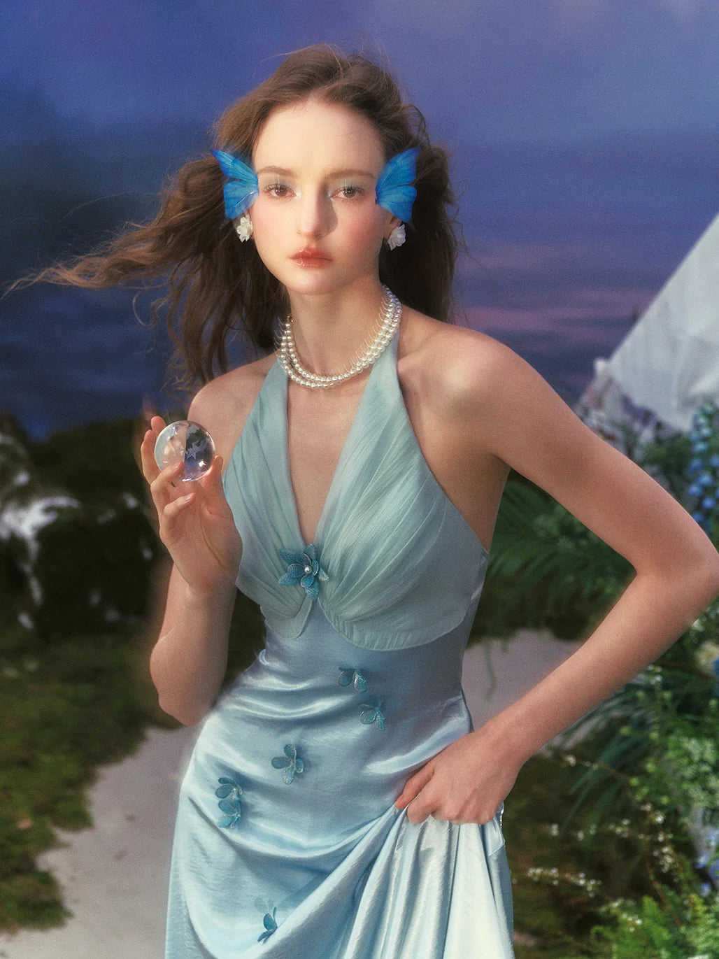 Butterfly Princess Dreamy Halter Dress