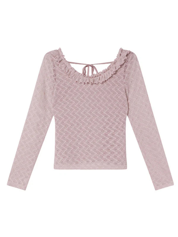 Romantic Ruffle Lace Blouse