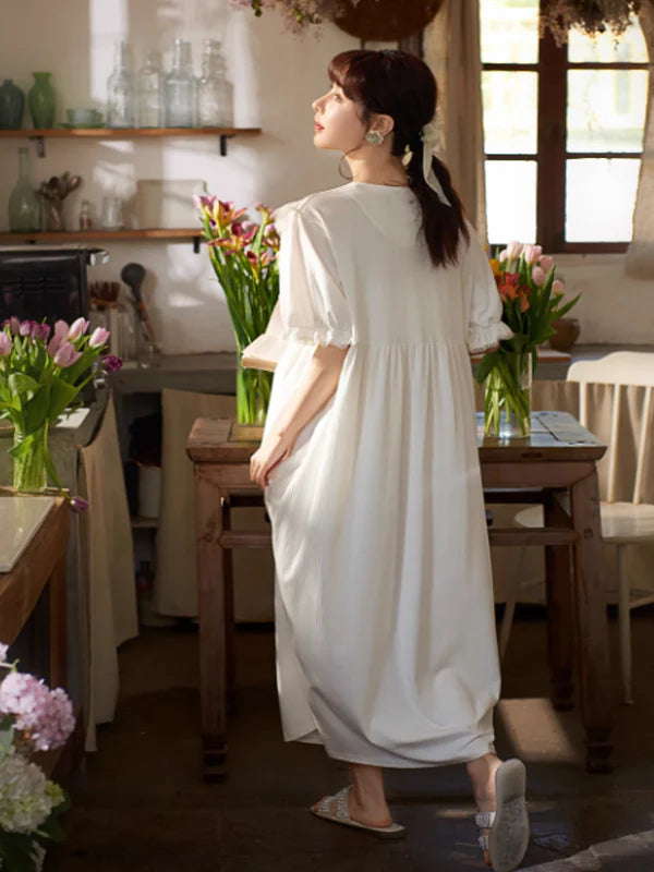 Ivory Blossom Comfort Sleepwear