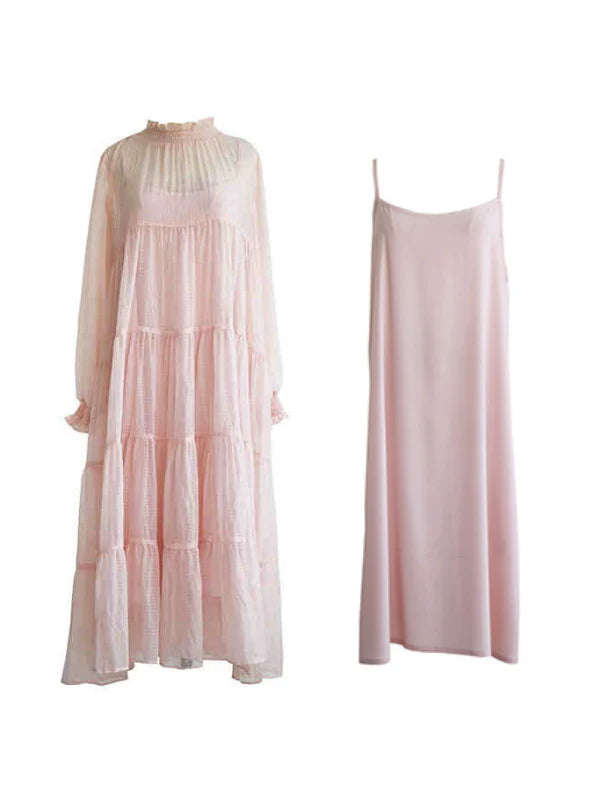 Fairy Blossom Light Pink Tiered Dress