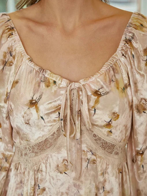 Dreamy Floral Velvet Loungewear Set