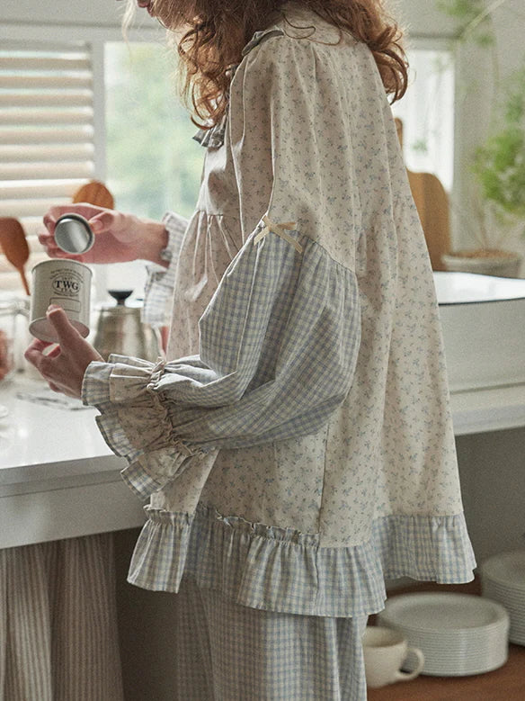 Whispering Meadow Patchwork Pajama Set