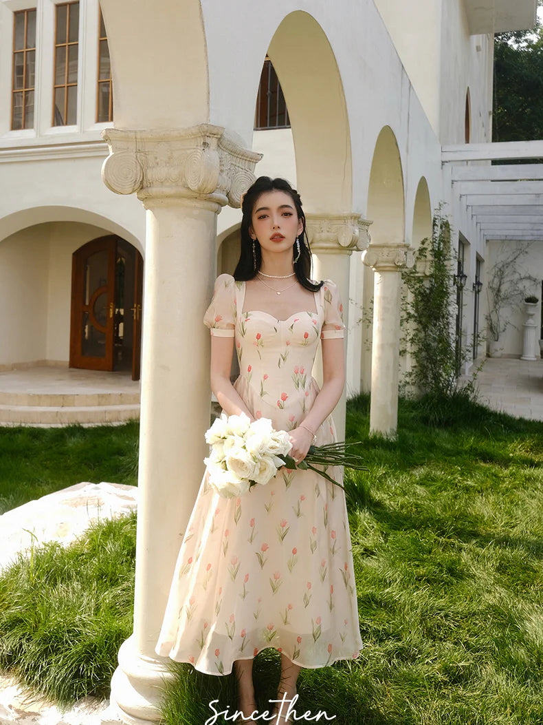 Elara's Tulip Garden Dress