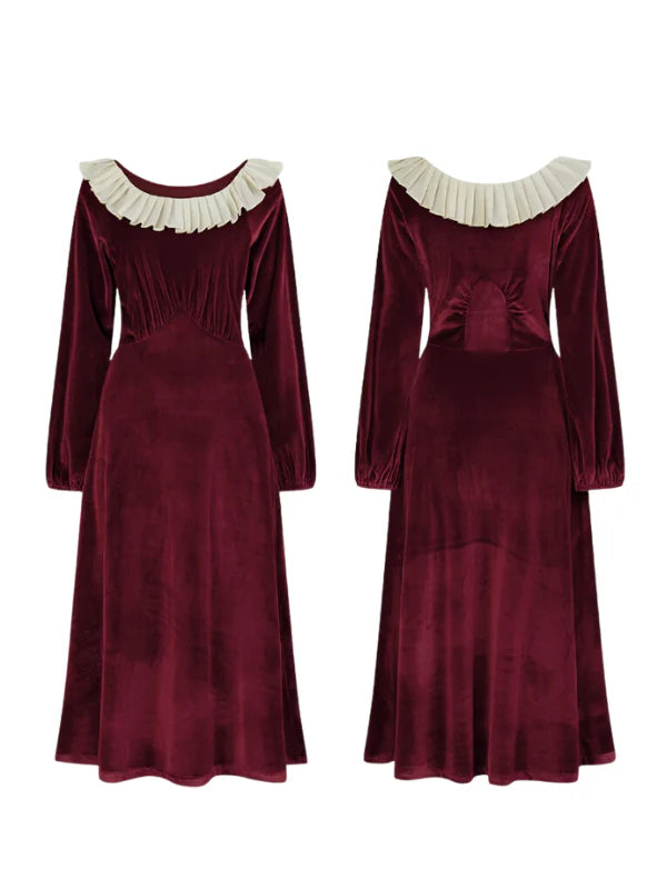 Victorian Velvet Elegance Dress
